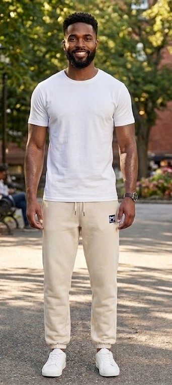 JOGGER CREMA FRANELA UNISEX