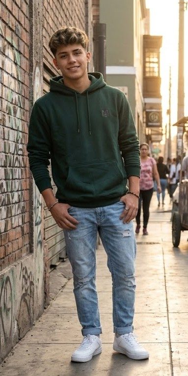 CAPUCHA VERDE FRANELA UNISEX